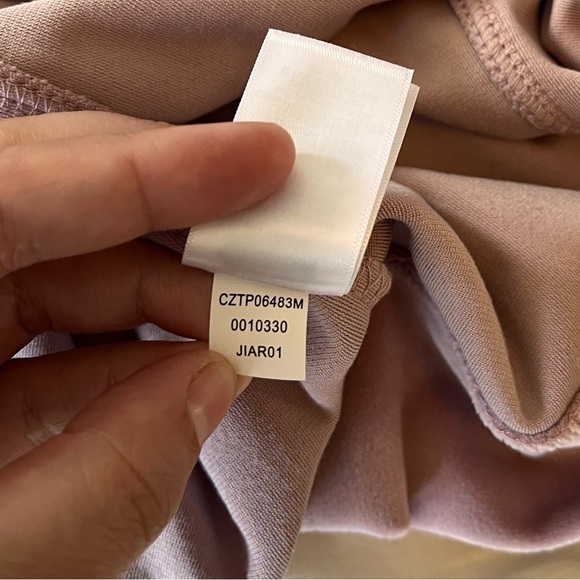 NWT Cable & Gauge Studio Dusty Mauve Velour Pullover Sweatshirt XS - Picture 10 of 13